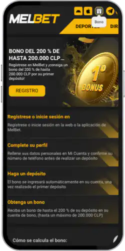 Melbet Busca la seccion de ofertas